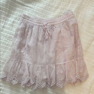 Aerie Cute Lilac Embroidered Skirt